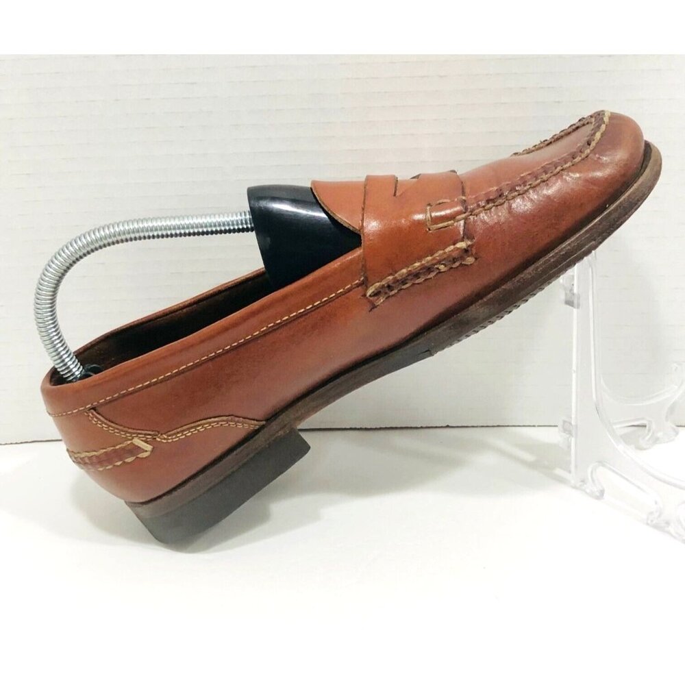 Cole‎ Haan Mens Penny Loafer Shoes Country Pinch Preppy Office Cognac Slip-On 8M